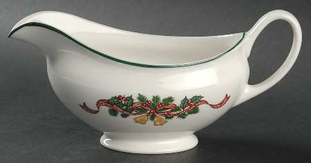 Victorian Christmas ("Made in England") Gravy Boat