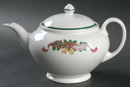 Victorian Christmas ("Made in England") Teapot & Lid