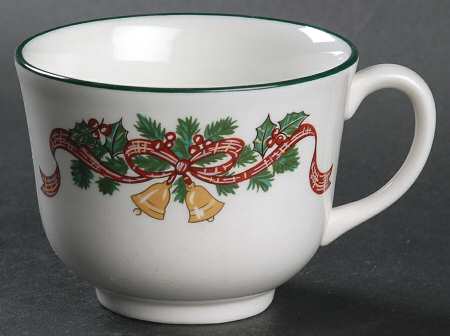 Victorian Christmas ("Made in England") Footed Cup