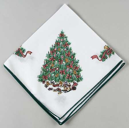 Victorian Christmas ("Made in England") Cloth Napkin