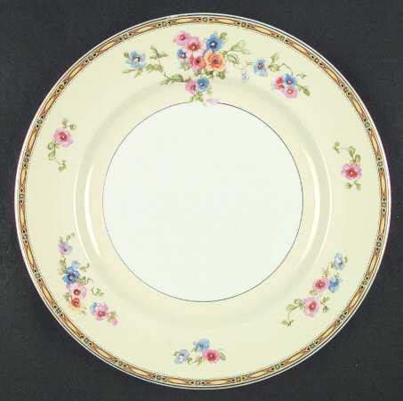 Watteau (Yellow Ovals Border) by Johnson Brothers