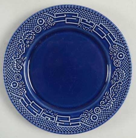 Willow Blue (Made in England, Earthenware, Newer) Accent Salad Plate