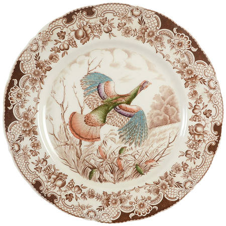 Wild Turkeys Brown (No "Native American") by Johnson Brothers