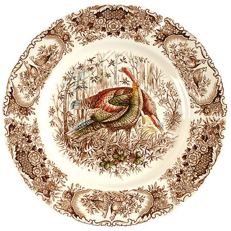 Woodland Wild Turkeys Brown Multicolor by Johnson Brothers