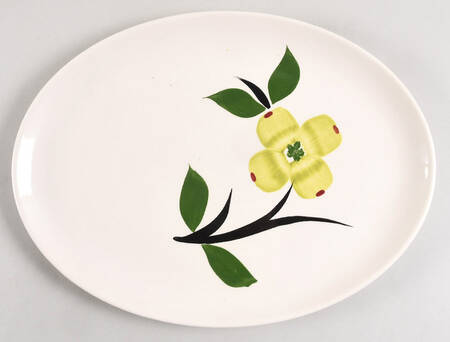 Dixie Dogwood 13" Oval Serving Platter
