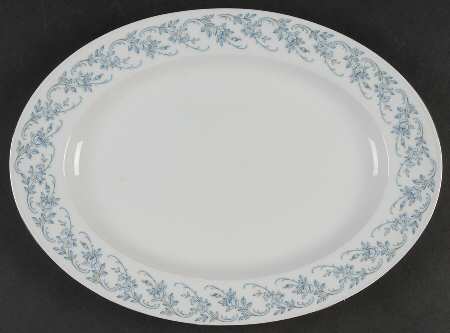 Blue Danube 12" Oval Serving Platter