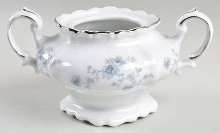 Blue Garland (Bavaria Backstamp) Sugar Bowl No Lid