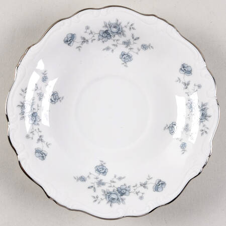 Blue Garland (Bavaria Backstamp) Saucer for Flat Cup