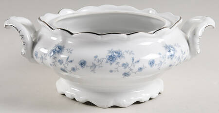 Blue Garland (Bavaria Backstamp) Round Vegetable No Lid