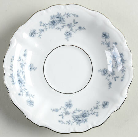 Blue Garland (Bavaria Backstamp) Saucer for Flat Cup