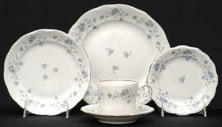 Blue Garland (Bavaria Backstamp) 5 Piece Place Setting