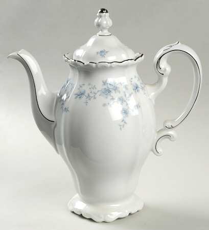 Blue Garland (Bavaria Backstamp) Coffee Pot & Lid
