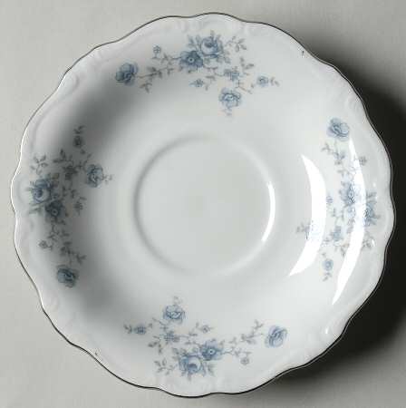 Blue Garland (Bavaria Backstamp) Saucer for Footed Cup
