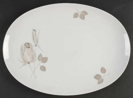 Cinnamon Rose 15" Oval Serving Platter