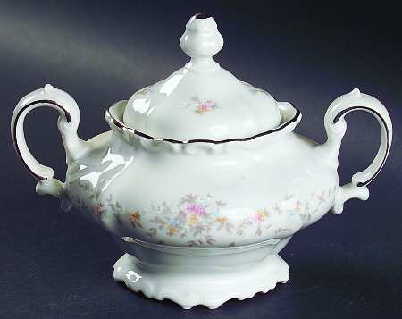 Floral Splendor Sugar Bowl & Lid