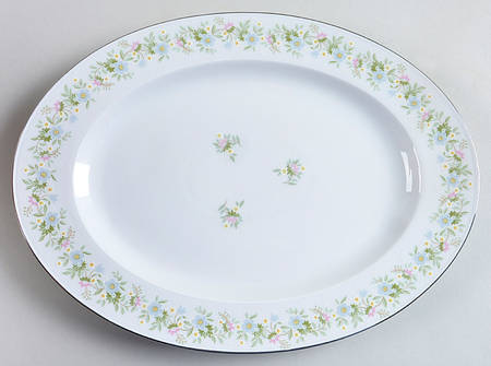 Forever Spring 12" Oval Serving Platter