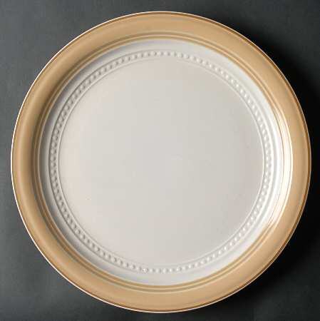 Golden Band 12" Chop Plate (Round Platter)