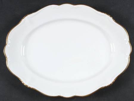 Gold Baroque 12" Oval Serving Platter