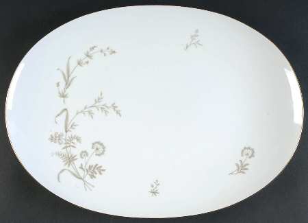 Golden Wheat 15" Oval Serving Platter