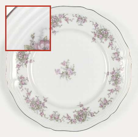 Wild Rose (1-16" Gold Trim) by Johann Haviland