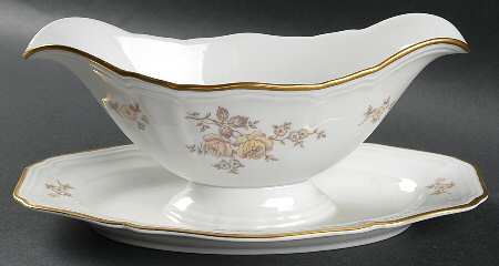 JOH45 Gravy Boat with Attached Underplate