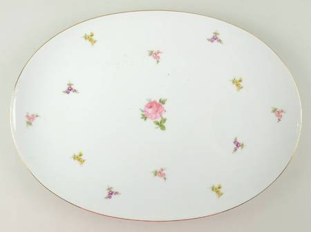 Rose Chintz 13" Oval Serving Platter
