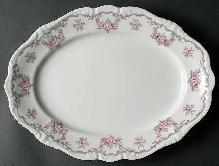 Petit Point 12" Oval Serving Platter