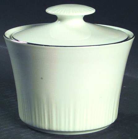 Platinum Riviera Sugar Bowl & Lid