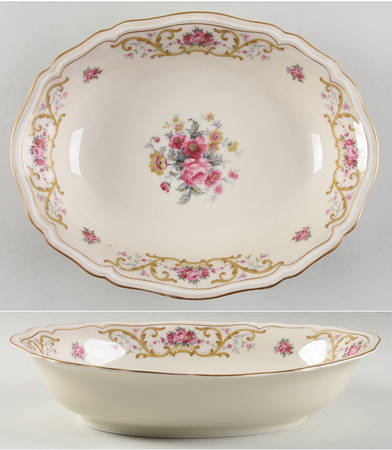 Romance 10" Oval Vegetable Bowl