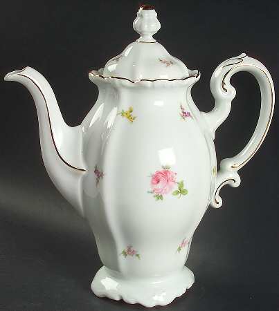 Rosebud Coffee Pot & Lid