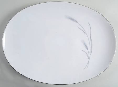 Silver Wheat 15" Oval Serving Platter