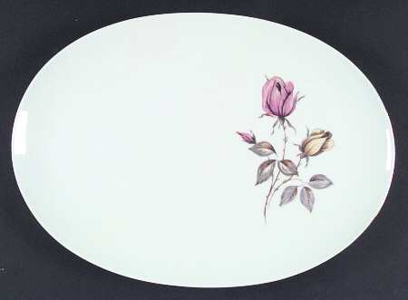 Summer Rose 13" Oval Serving Platter