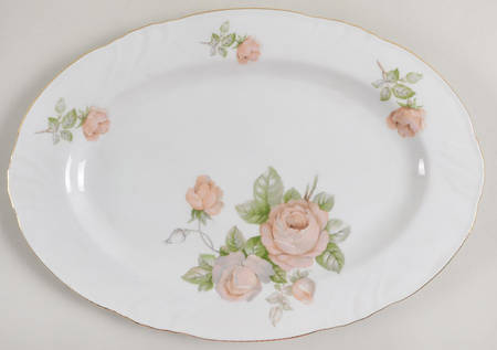 Tearose 12" Oval Serving Platter