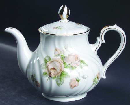 Tearose Teapot & Lid