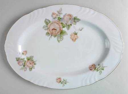 Tearose 14" Oval Serving Platter
