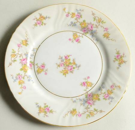 Thornrose Cream Salad Plate