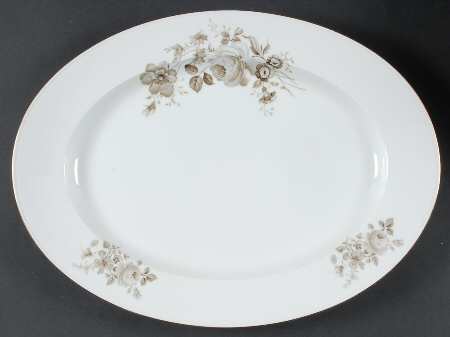Twilight Rose 15" Oval Serving Platter