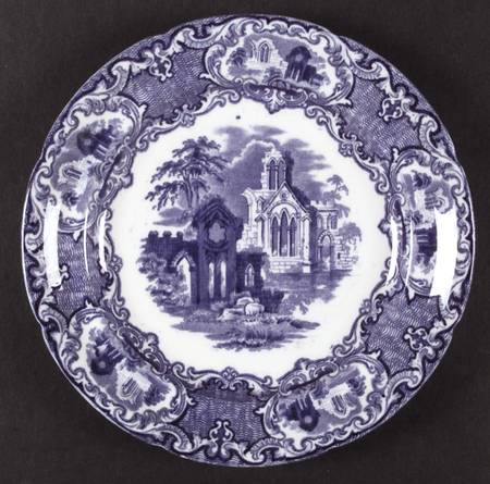 Abbey (Transferware, Scalloped) by George Jones &amp; Sons