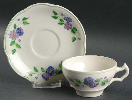 Maytime Flat Cup & Saucer Set