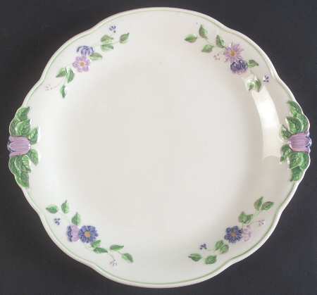 Maytime Handled Cake Plate