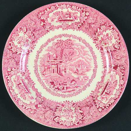 Oriental Pink Bread & Butter Plate by George Jones & Sons
