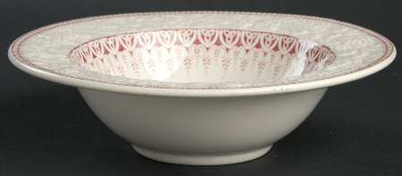 Shannon Pink Rim Cereal Bowl