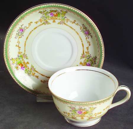 Footed Cup & Saucer Set