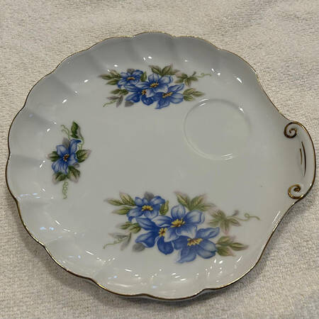 Blue Violet Snack Plate
