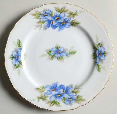 Blue Violet Bread & Butter Plate