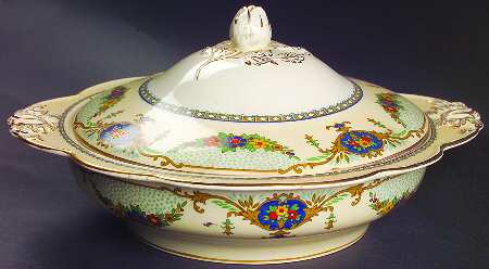 The Barclay Round Covered Vegetable by George Jones & Sons