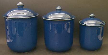 Variations Cobalt Blue (3 Piece) Canister Set (Box Set)