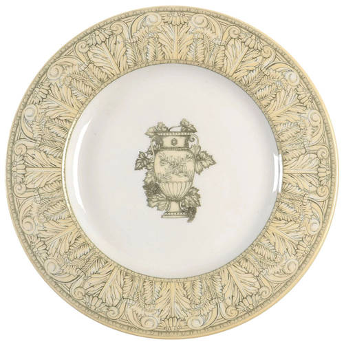 Acanthus Cream Accent Luncheon Plate
