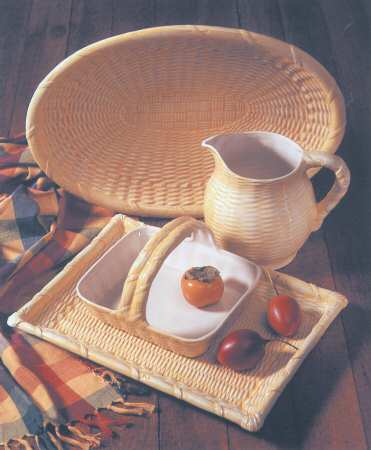 Yellow Basket Weave by Johnson Brothers