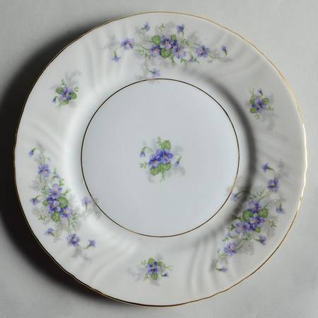 Violets Salad Plate